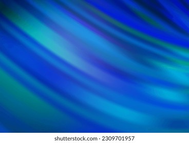 Light BLUE vector pattern with liquid shapes. Glitter abstract illustration with wry lines. The elegant pattern for brand book.