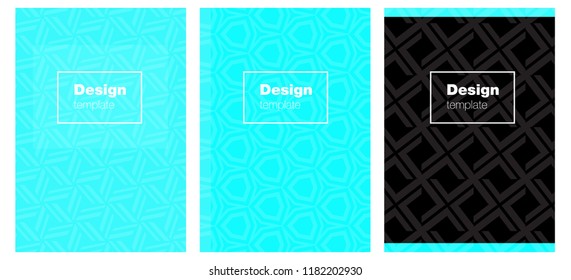 Light BLUE vector pattern for magazines. Blurred decorative design in abstract style with textbox. Completely new template books.