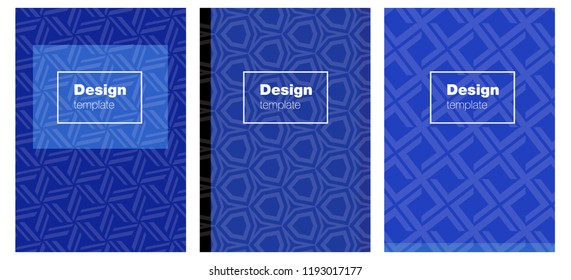 Light BLUE vector pattern for magazines. Glitter abstract design concept with text box. New design for cover of books.