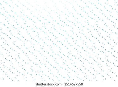 Light BLUE vector pattern with music elements. Isolated colorful music keys on abstract background. Template for fasion magazines.