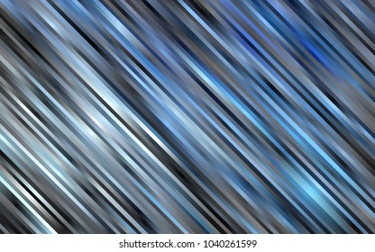 Light BLUE vector pattern with narrow lines. Lines on blurred abstract background with gradient. The template can be used as a background.
