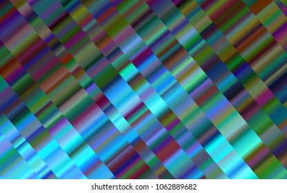 Light BLUE vector pattern with narrow lines. Decorative shining illustration with lines on abstract template. Best design for your ad, poster, banner.