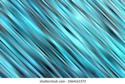 Light BLUE vector pattern with narrow lines. Decorative shining illustration with lines on abstract template. The template can be used as a background.