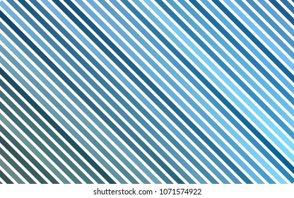 Light BLUE vector pattern with narrow lines. Glitter abstract illustration with colored sticks. The template can be used as a background.