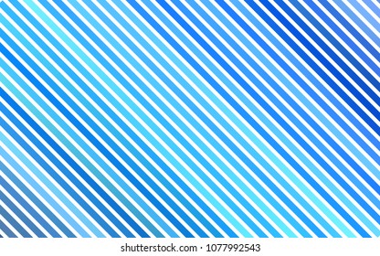 Light BLUE vector pattern with narrow lines. Glitter abstract illustration with colored sticks. Best design for your ad, poster, banner.