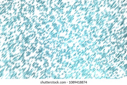 Light BLUE vector pattern with narrow lines. Decorative shining illustration with lines on abstract template. Best design for your ad, poster, banner.