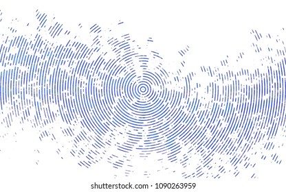 Light BLUE vector pattern with narrow lines. Modern geometrical abstract illustration with staves. The template can be used as a background.