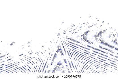 Light BLUE vector pattern with narrow lines. Decorative shining illustration with lines on abstract template. The pattern can be used for websites.