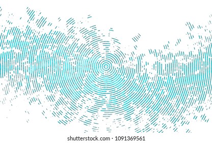 Light BLUE vector pattern with narrow lines. Glitter abstract illustration with colored sticks. Best design for your ad, poster, banner.