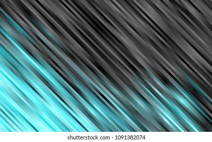 Light BLUE vector pattern with narrow lines. Decorative shining illustration with lines on abstract template. The pattern can be used for websites.