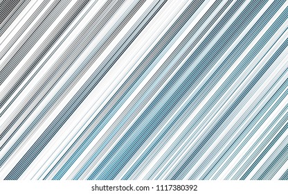 Light BLUE vector pattern with narrow lines. Lines on blurred abstract background with gradient. Smart design for your business advert.