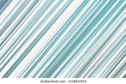 Light BLUE vector pattern with narrow lines. Decorative shining illustration with lines on abstract template. Smart design for your business advert.