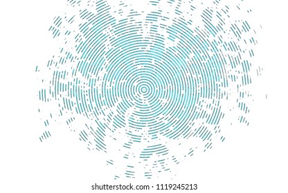 Light BLUE vector pattern with narrow lines. Decorative shining illustration with lines on abstract template. The template can be used as a background.