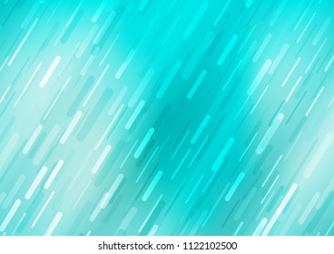 Light BLUE vector pattern with narrow lines. Glitter abstract illustration with colored sticks. The template can be used as a background.