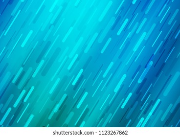 Light BLUE vector pattern with narrow lines. Glitter abstract illustration with colored sticks. Smart design for your business advert.