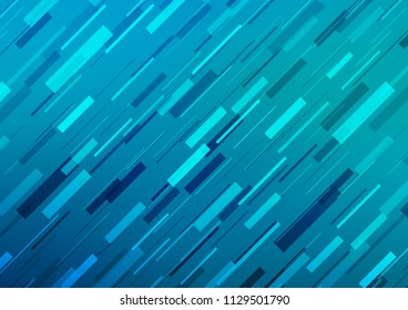 Light BLUE vector pattern with narrow lines. Glitter abstract illustration with colored sticks. The template can be used as a background.