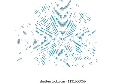 Light BLUE vector pattern with narrow lines. Decorative shining illustration with lines on abstract template. The pattern can be used as ads, poster, banner for commercial.