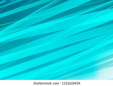 Light BLUE vector pattern with narrow lines. Decorative shining illustration with lines on abstract template. The pattern can be used for busines ad, booklets, leaflets