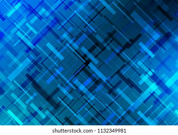 Light BLUE vector pattern with narrow lines. Lines on blurred abstract background with gradient. The template can be used as a background.