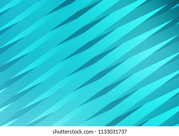 Light BLUE vector pattern with narrow lines. Glitter abstract illustration with colored sticks. The template can be used as a background.