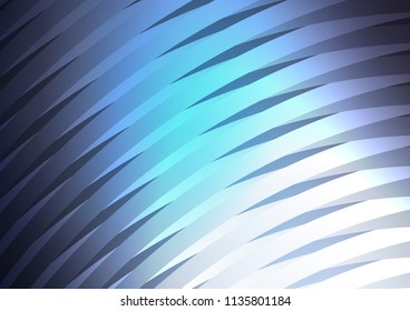Light BLUE vector pattern with narrow lines. Glitter abstract illustration with colored sticks. The template can be used as a background.