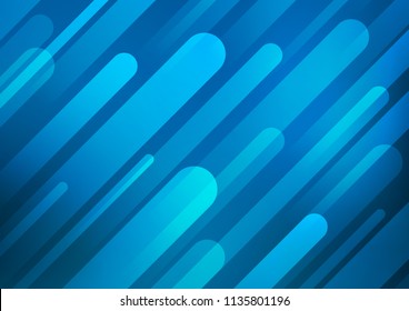 Light BLUE vector pattern with narrow lines. Glitter abstract illustration with colored sticks. The pattern can be used for busines ad, booklets, leaflets
