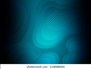 Light BLUE vector pattern with narrow lines. Decorative shining illustration with lines on abstract template. The pattern can be used for websites.
