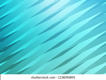 Light BLUE vector pattern with narrow lines. Modern geometrical abstract illustration with staves. The template can be used as a background.