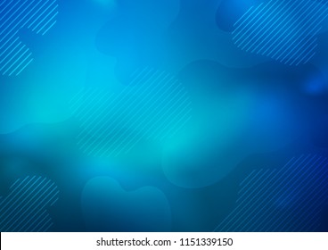Light BLUE vector pattern with narrow lines. Glitter abstract illustration with colored sticks. The pattern can be used as ads, poster, banner for commercial.