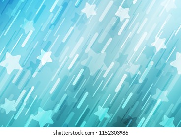 Light BLUE vector pattern with narrow lines. Shining colored illustration with narrow lines. Best design for your ad, poster, banner.