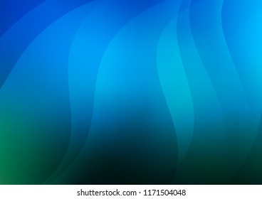 Light BLUE vector pattern with narrow lines. Lines on blurred abstract background with gradient. Best design for your ad, poster, banner.