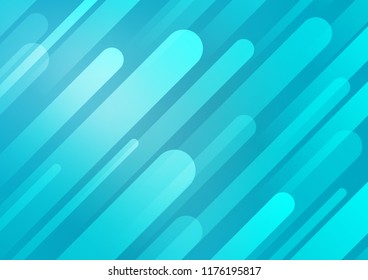 Light BLUE vector pattern with narrow lines. Glitter abstract illustration with colored sticks. Best design for your ad, poster, banner.