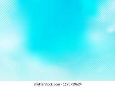 Light BLUE vector pattern with narrow lines. Glitter abstract illustration with colored sticks. The pattern can be used for websites.
