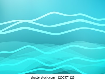 Light BLUE vector pattern with narrow lines. Modern geometrical abstract illustration with staves. The pattern can be used for websites.