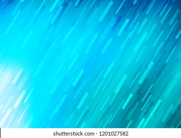 Light BLUE vector pattern with narrow lines. Decorative shining illustration with lines on abstract template. The template can be used as a background.