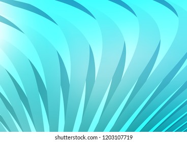 Light BLUE vector pattern with narrow lines. Decorative shining illustration with lines on abstract template. The pattern can be used as ads, poster, banner for commercial.