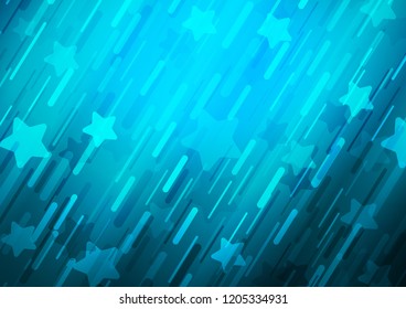 Light BLUE vector pattern with narrow lines. Blurred decorative design in simple style with lines. The pattern can be used for busines ad, booklets, leaflets