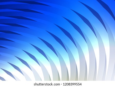 Light BLUE vector pattern with narrow lines. Shining colored illustration with narrow lines. The pattern can be used as ads, poster, banner for commercial.