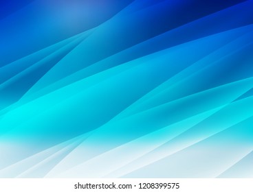 Light BLUE vector pattern with narrow lines. Shining colored illustration with narrow lines. Smart design for your business advert.