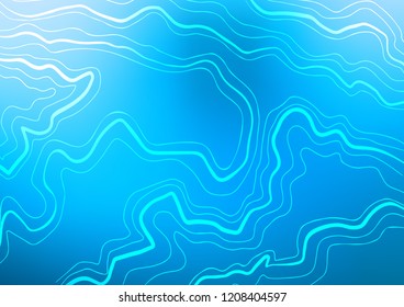 Light BLUE vector pattern with narrow lines. Decorative shining illustration with lines on abstract template. Best design for your ad, poster, banner.