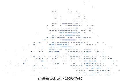 light BLUE vector pattern with narrow lines. Blurred decorative design in simple style with lines. Smart design for your business advert.
