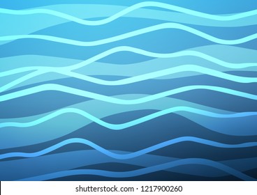 Light BLUE vector pattern with narrow lines. Shining colored illustration with narrow lines. Best design for your ad, poster, banner.