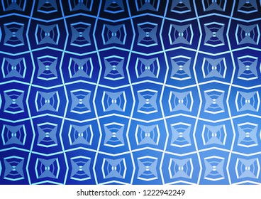 Light BLUE vector pattern with narrow lines. Blurred decorative design in simple style with lines. Pattern for business booklets, leaflets.