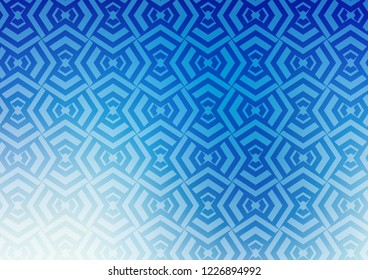 Light BLUE vector pattern with narrow lines. Glitter abstract illustration with colored sticks. Backdrop for TV commercials.