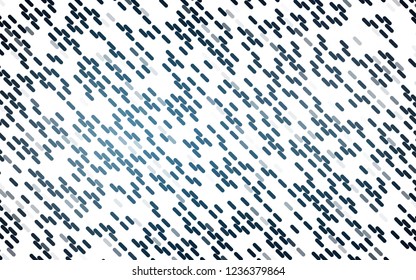 Light BLUE vector pattern with narrow lines. Glitter abstract illustration with colored sticks. Pattern for ads, posters, banners.
