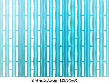 Light BLUE vector pattern with narrow lines. Glitter abstract illustration with colored sticks. The pattern can be used as ads, poster, banner for commercial.
