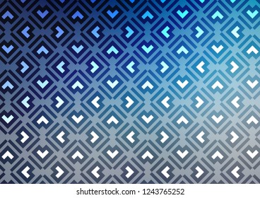 Light BLUE vector pattern with narrow lines. Blurred decorative design in simple style with lines. Pattern for websites, landing pages.