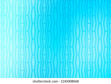 Light BLUE vector pattern with narrow lines. Blurred decorative design in simple style with lines. Best design for your ad, poster, banner.