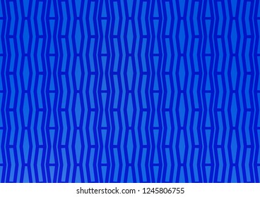 Light BLUE vector pattern with narrow lines. Glitter abstract illustration with colored sticks. The pattern can be used as ads, poster, banner for commercial.