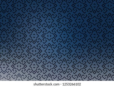 Light BLUE vector pattern with narrow lines. Shining colored illustration with narrow lines. Pattern for websites, landing pages.
